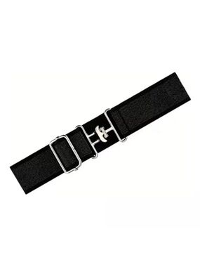 NEW Skinny Equestrian Elastic Surcingle Belt - Black  - One Size